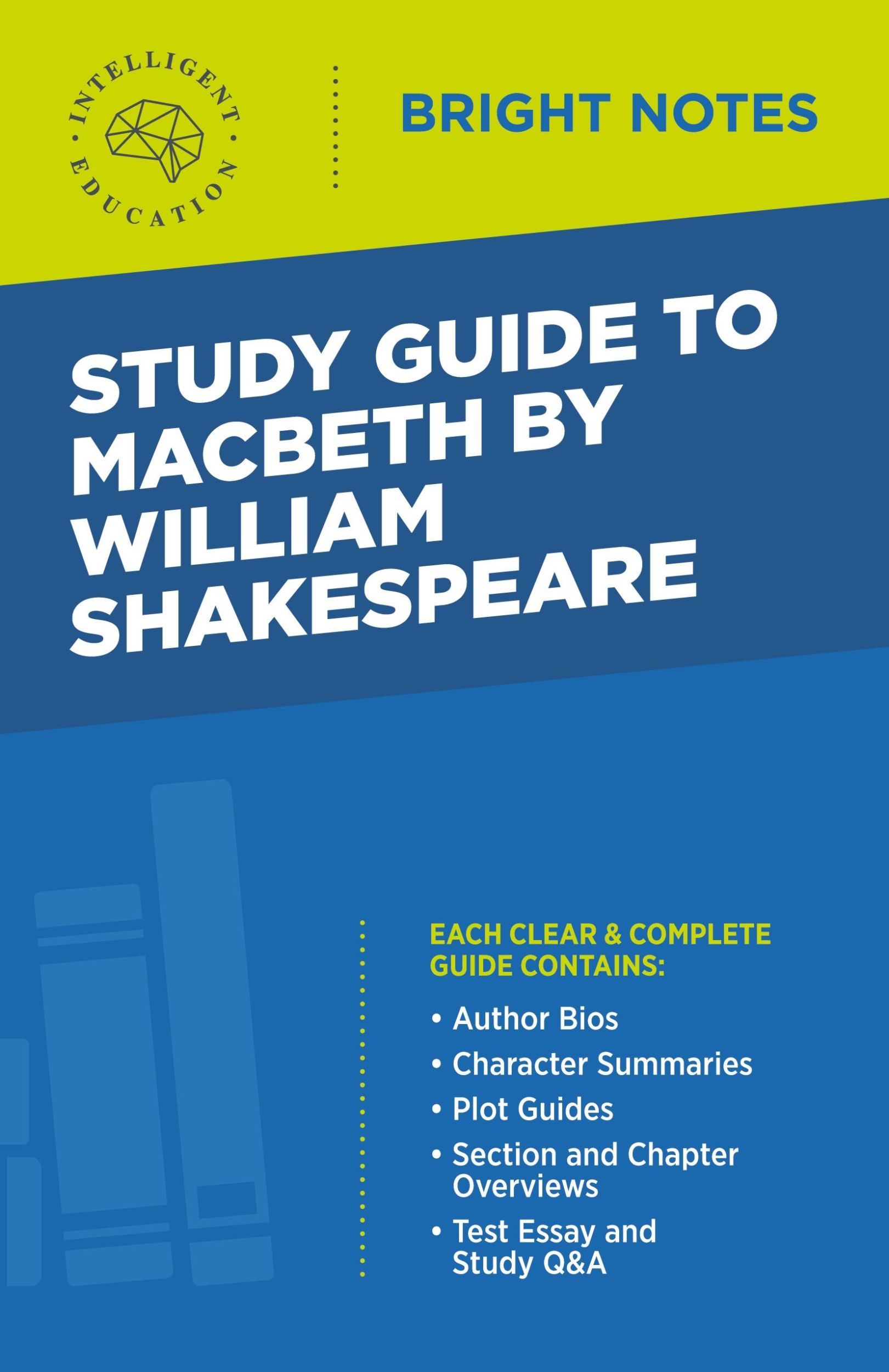 Cover: 9781645425700 | Study Guide to Macbeth by William Shakespeare | Intelligent Education