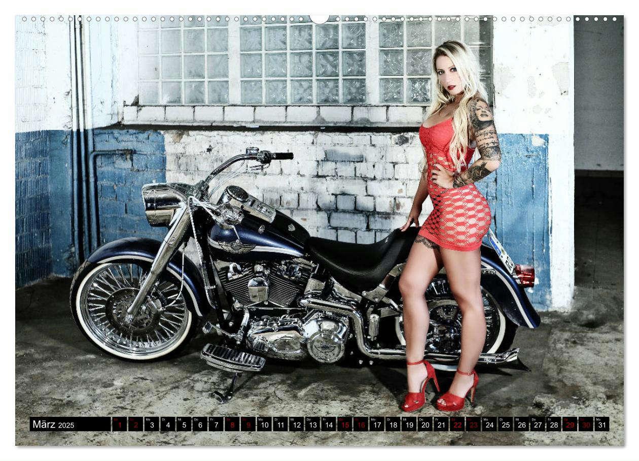 Bild: 9783435202980 | Motorräder &amp; Sexy Girls (hochwertiger Premium Wandkalender 2025 DIN...