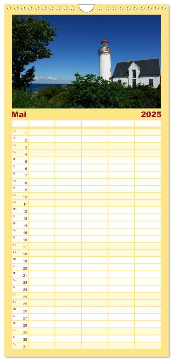 Bild: 9783457122549 | Familienplaner 2025 - Leuchttürme PUR mit 5 Spalten (Wandkalender,...