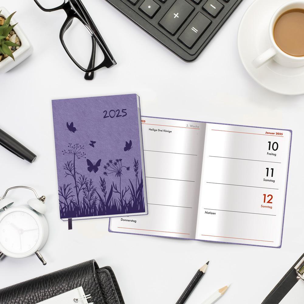 Bild: 4251901507099 | Trötsch Taschenkalender A7 Soft Touch Blumen 2025 | KG | Kalender