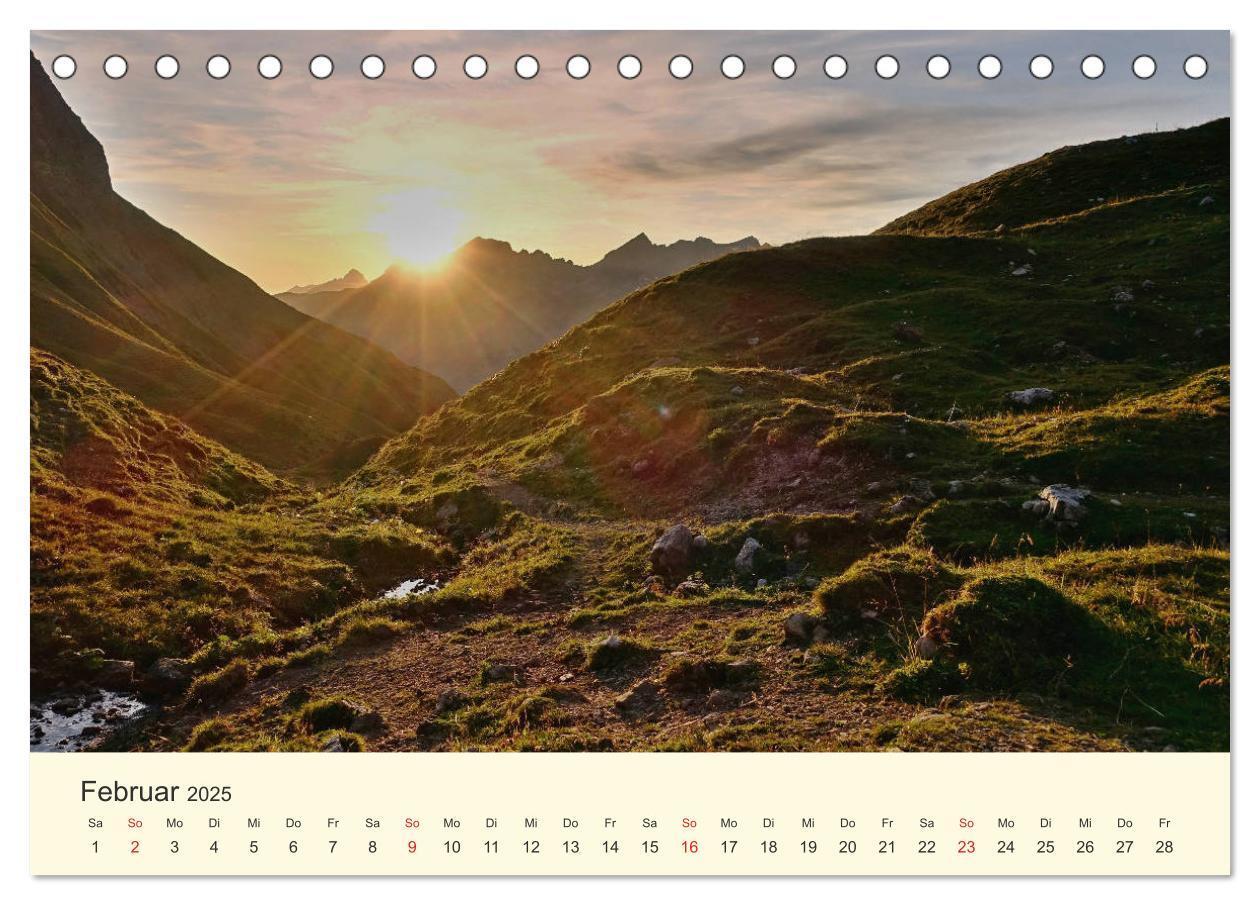 Bild: 9783435191116 | Wanderglück im Allgäu (Tischkalender 2025 DIN A5 quer), CALVENDO...