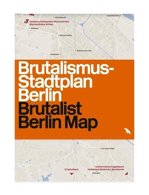 Cover: 9781912018918 | Brutalist Berlin Map | Brutalismus-stadtplan Berlin | Felix Torkar