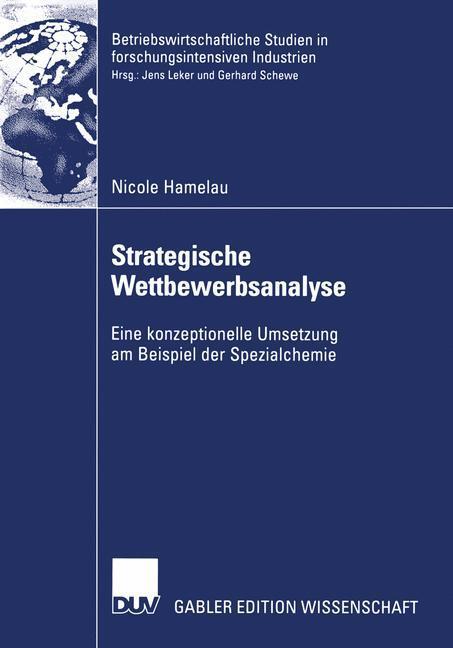 Cover: 9783824480456 | Strategische Wettbewerbsanalyse | Nicole Hamelau | Taschenbuch | xxi