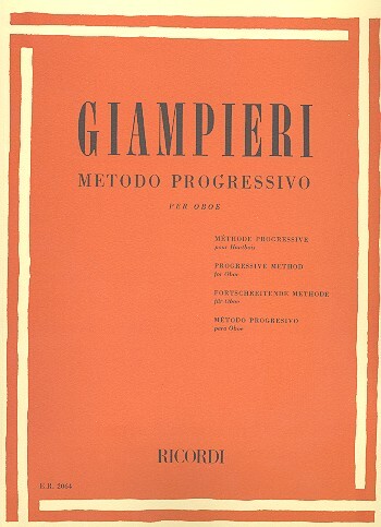 Cover: 9790041820644 | Metodo Progressivo Per Oboe | Alamiro Giampieri | Partitur | 1984