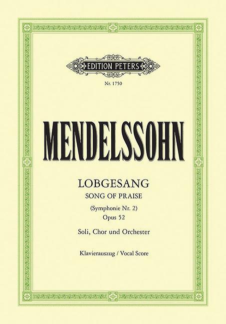 Cover: 9790014104177 | Symphony Nr. 2 (Lobgesang) B-Dur op. 52 | Felix Mendelssohn Bartholdy