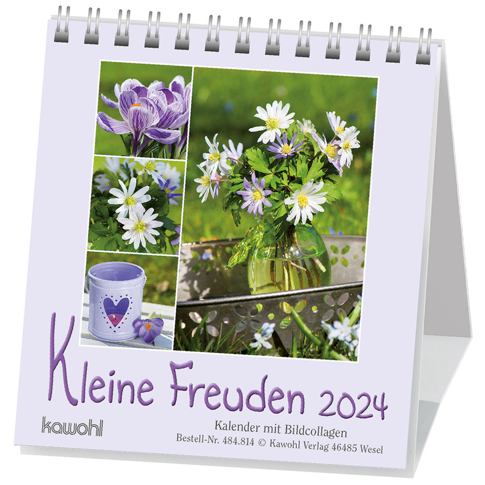 Cover: 9783754881446 | Kleine Freuden 2024 | Aufstell-Kalender mit Bildcollagen | Kalender