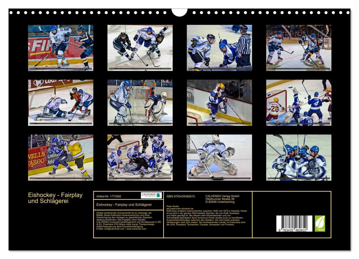 Bild: 9783435482610 | Eishockey - Fairplay und Schlägerei (Wandkalender 2025 DIN A3...