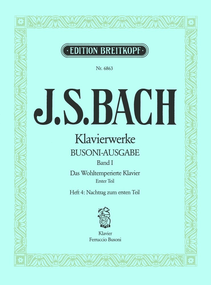 Cover: 9790004170496 | Wohltemperiertes Klavier I/4 | Johann Sebastian Bach | Buch