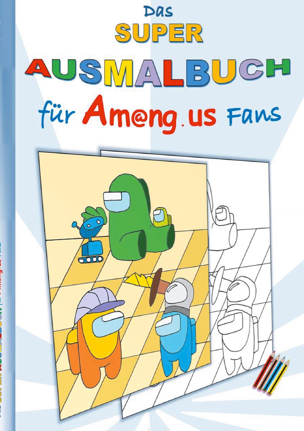 Cover: 9783752622652 | Das Super Ausmalbuch für Am@ng.us Fans | Ricky Roogle | Taschenbuch