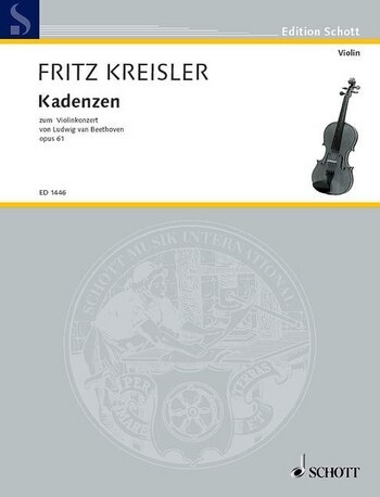 Cover: 9790001033206 | Kadenzen | Fritz Kreisler | Buch | 8 S. | Deutsch | 1980