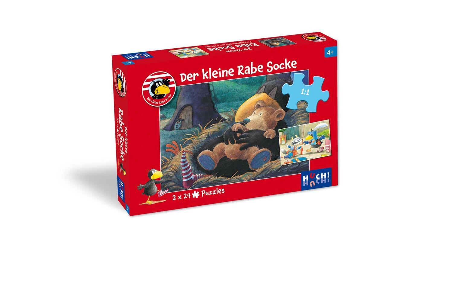 Cover: 4260071881984 | Der kleine Rabe Socke - Puzzle 1. 2 Puzzle mit 24 Teilen | Rudolph