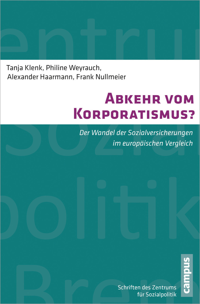 Cover: 9783593391748 | Abkehr vom Korporatismus? | Tanja Klenk (u. a.) | Taschenbuch | 2012