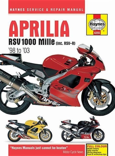 Cover: 9781785212703 | Aprilia RSV 1000 Mille (98 -03) | 98-03 | Haynes Publishing | Buch