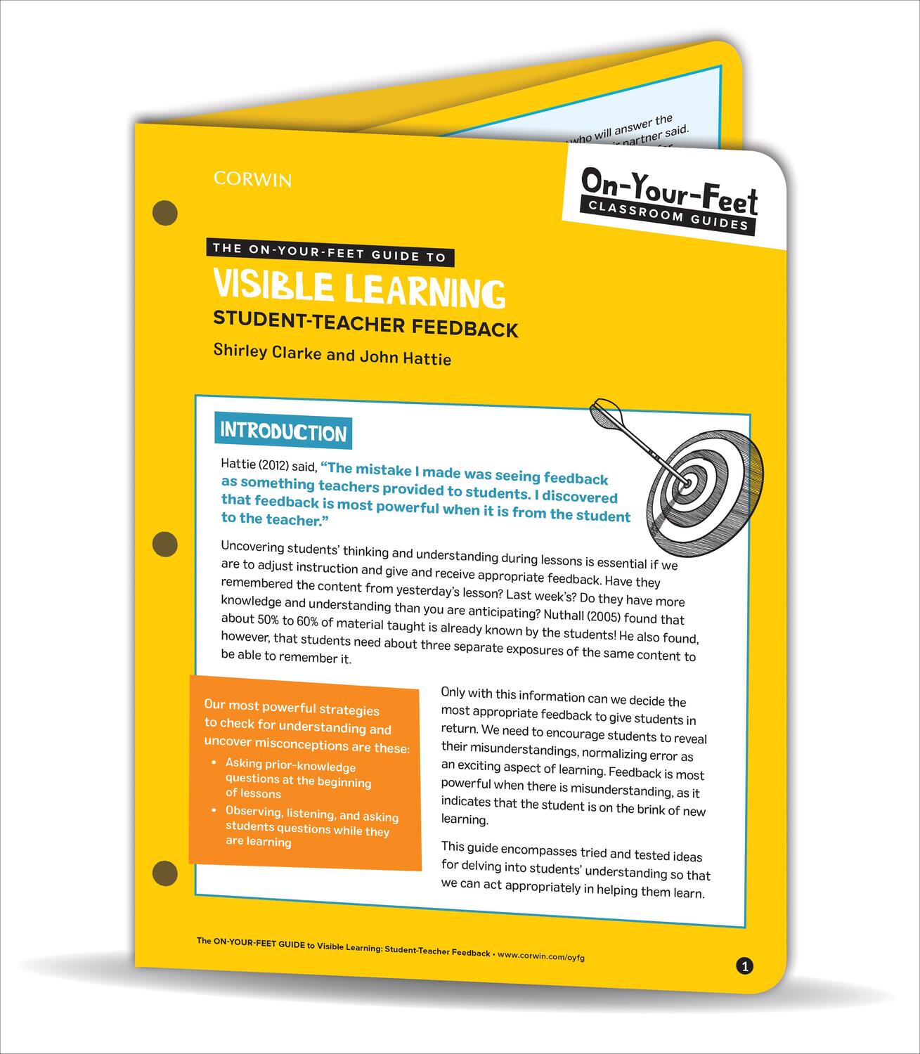 Cover: 9781544383439 | The On-Your-Feet Guide to Visible Learning | Student-Teacher Feedback