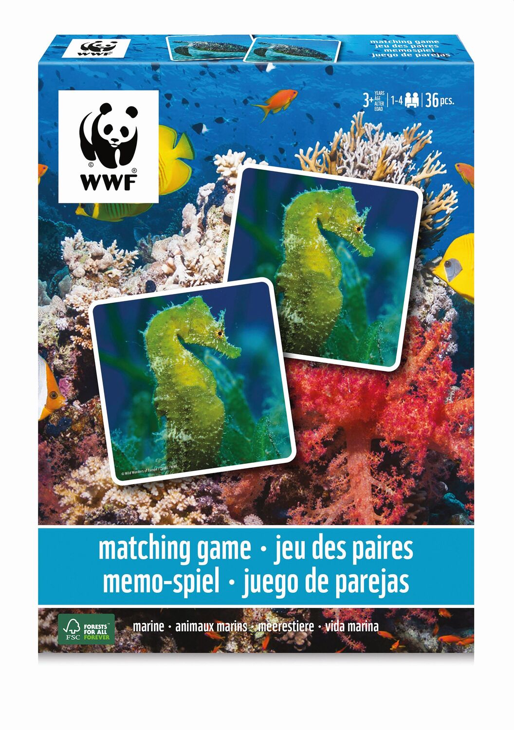 Cover: 4897049303430 | Ambassador - Memo Unterwasser, 36 Teile | WWF-Collection | Ambassador