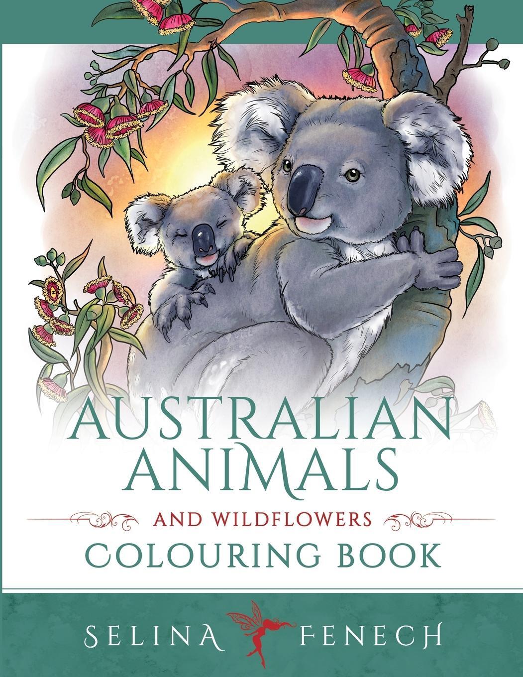 Cover: 9781922390073 | Australian Animals and Wildflowers Colouring Book | Selina Fenech