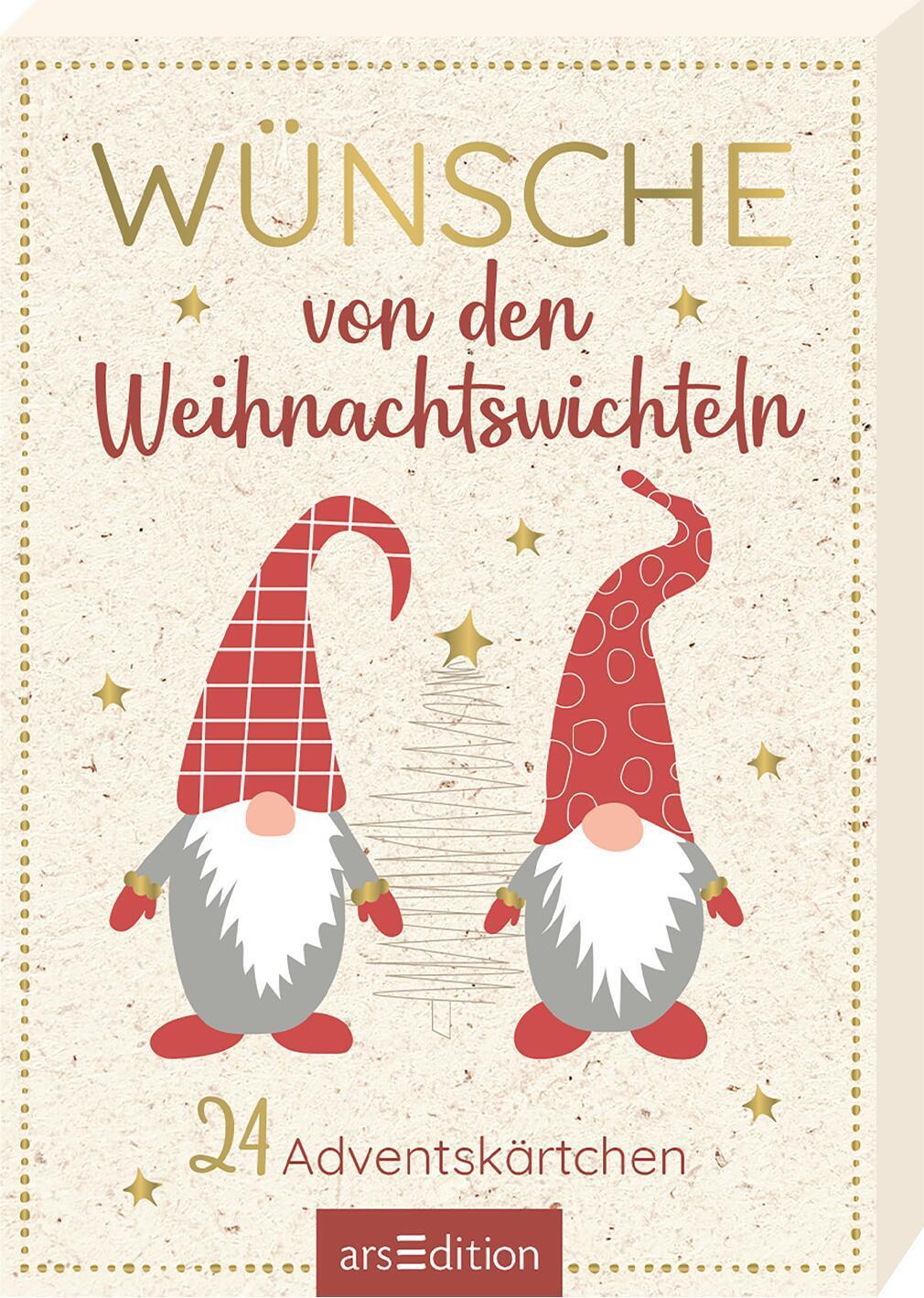 Cover: 9783845851242 | Wünsche von den Weihnachtswichteln | 24 Adventskärtchen | Taschenbuch