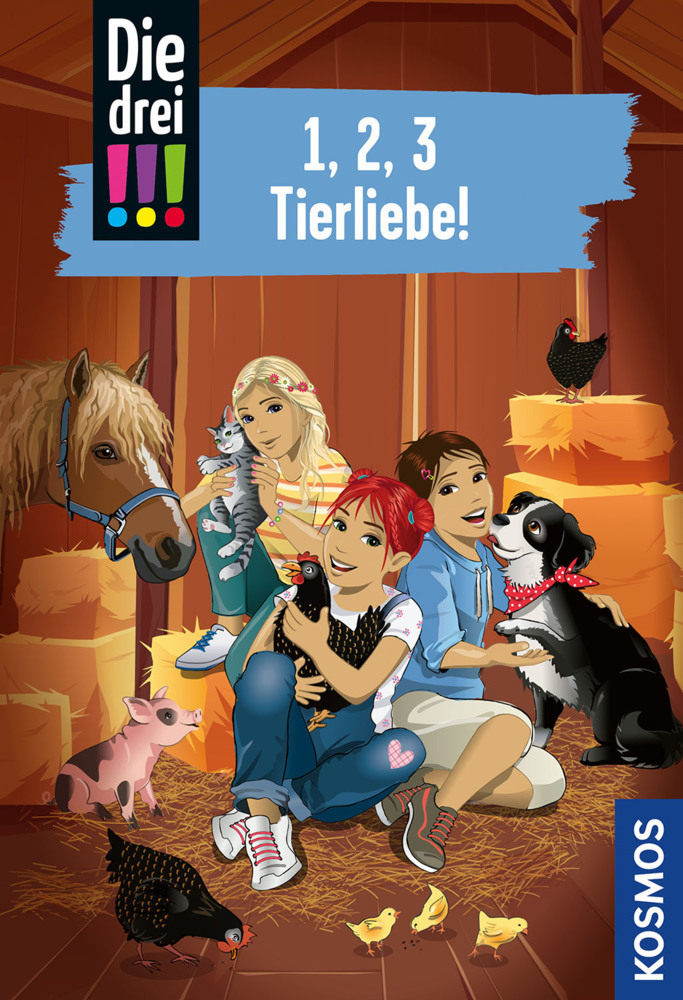 Cover: 9783440174760 | Die drei !!!, 1, 2, 3 Tierliebe! | Doppelband | Henriette Wich (u. a.)