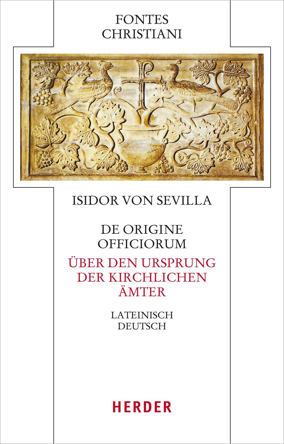 Cover: 9783451329265 | De origine officiorum - Über den Ursprung der kirchlichen Ämter | Buch