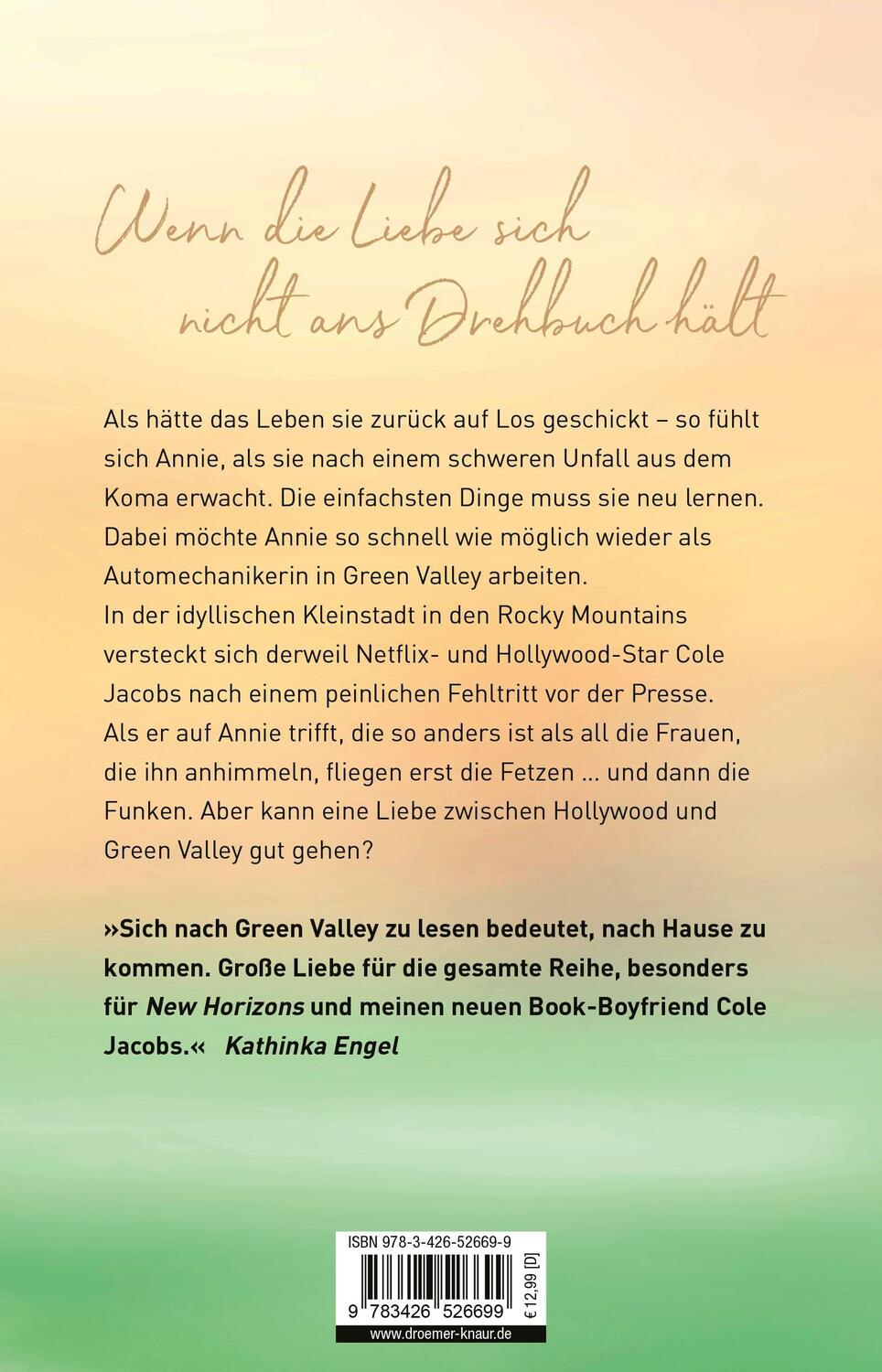 Rückseite: 9783426526699 | New Horizons | Roman | Lilly Lucas | Taschenbuch | Green Valley Love