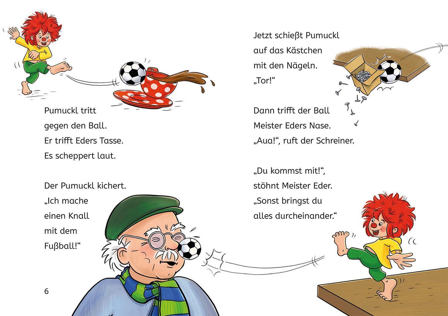 Bild: 9783440178096 | Pumuckl, Bücherhelden 1. Klasse, Pumuckl spielt Fußball | Buch | 48 S.