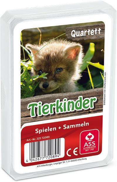 Cover: 4042677720894 | Tier-Quartett - Tierkinder | Spielkartenfabrik Altenburg GmbH | Spiel