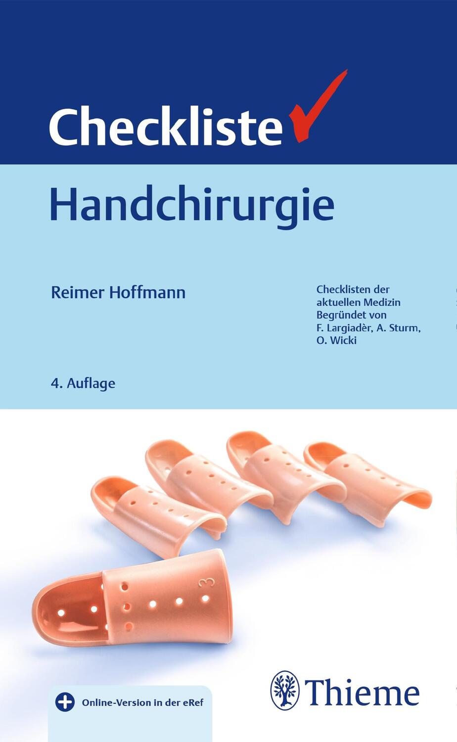 Cover: 9783131024244 | Checkliste Handchirurgie | Reimer Hoffmann | Bundle | 1 Buch | Deutsch