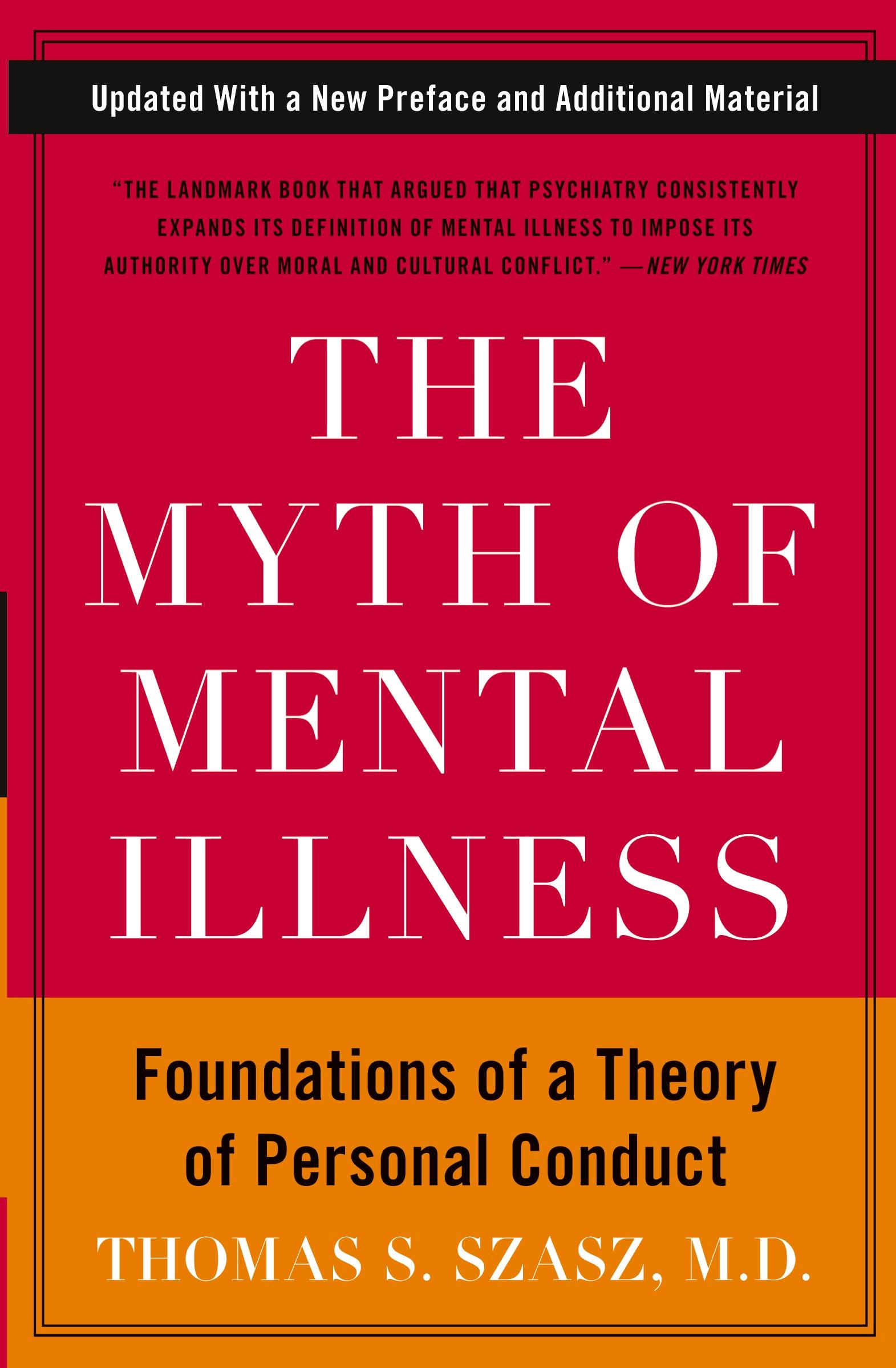 Cover: 9780061771224 | The Myth of Mental Illness | Thomas S Szasz | Taschenbuch | Englisch