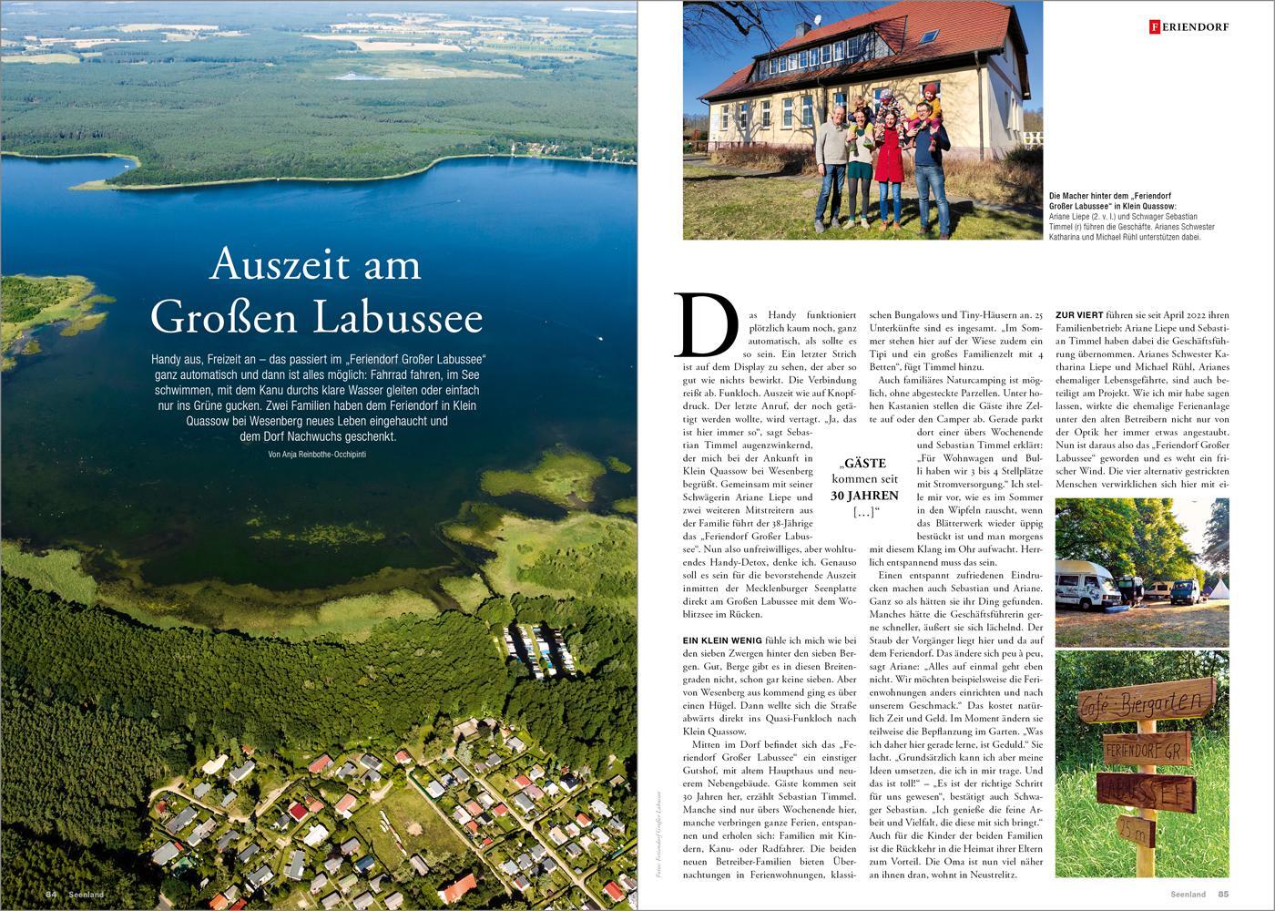 Bild: 9783946148340 | Seenland 2024 | Reisemagazin für Mecklenburg und Brandenburg | Buch