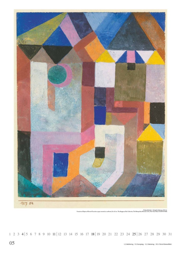 Bild: 4250809653297 | DUMONT - Paul Klee 2025 Kunst-Kalender, 50x70cm, Posterkalender mit...