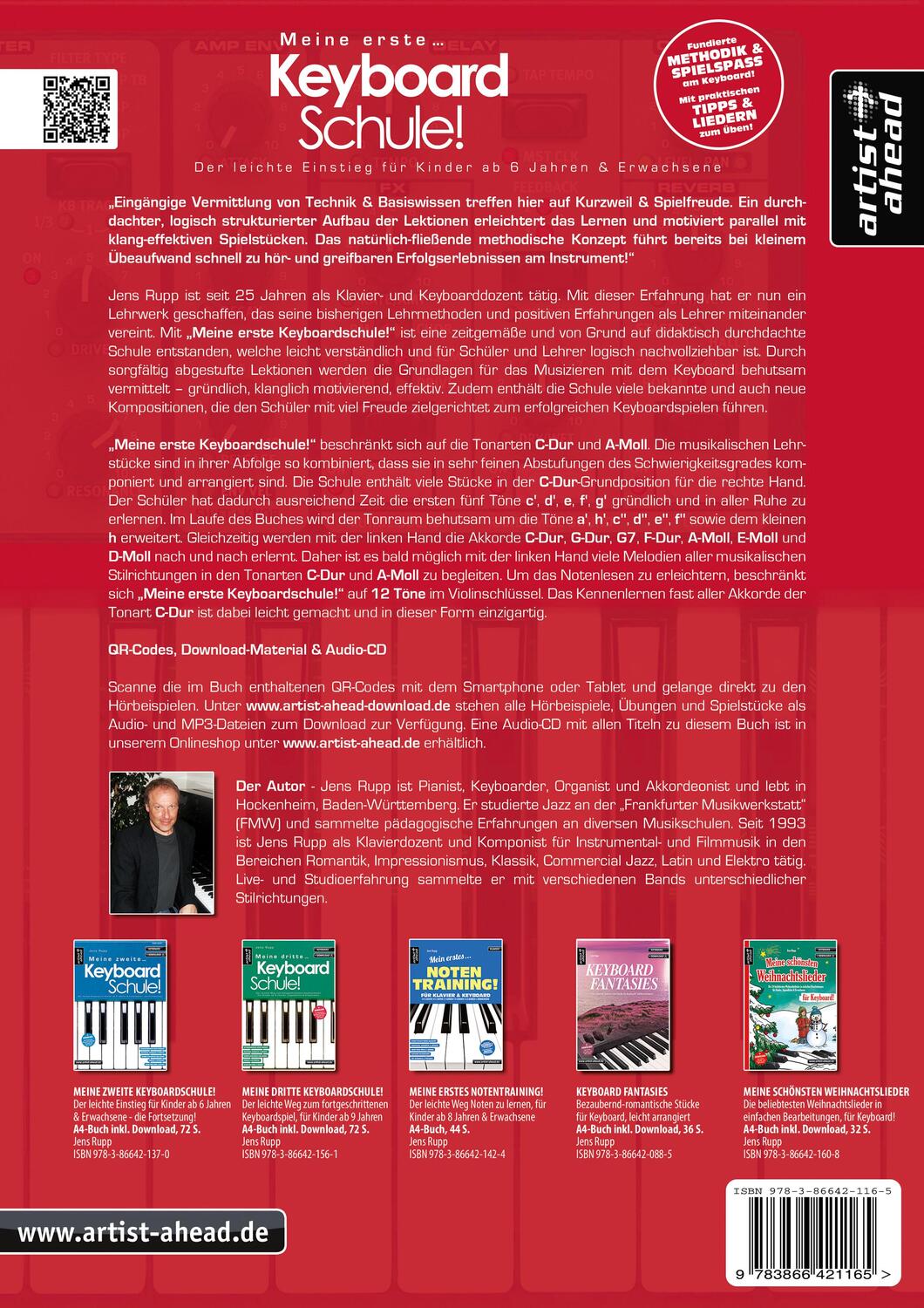Rückseite: 9783866421165 | Meine erste Keyboardschule! | Jens Rupp | Broschüre | Buch &amp; Download