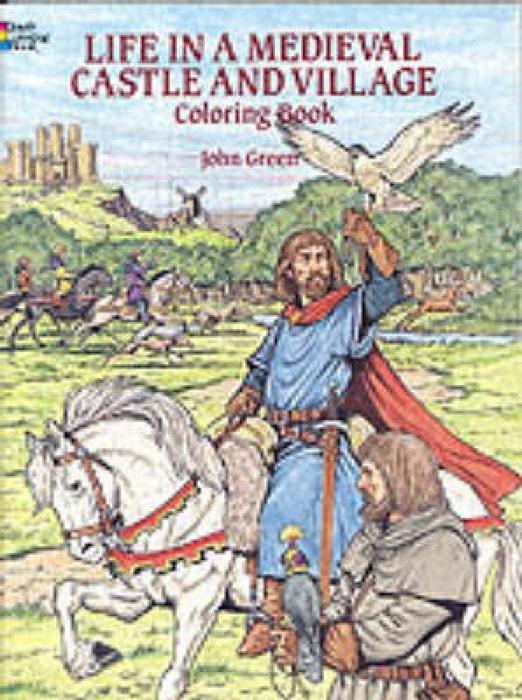 Cover: 9780486265421 | Life in a Medieval Castle and Village Coloring Book | John Green