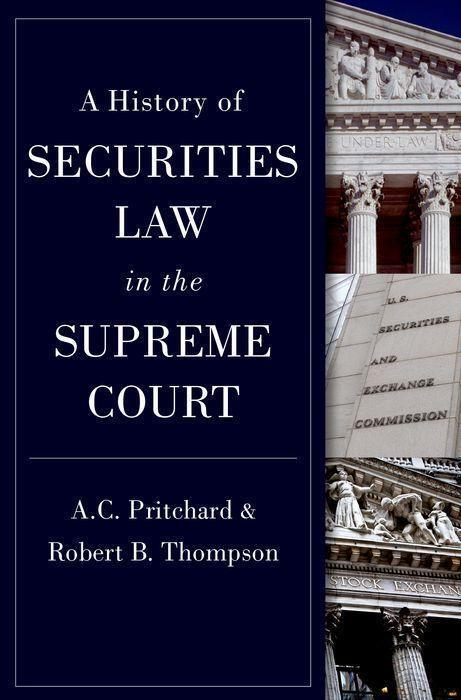 Cover: 9780197665916 | A History of Securities Law in the Supreme Court | Pritchard (u. a.)
