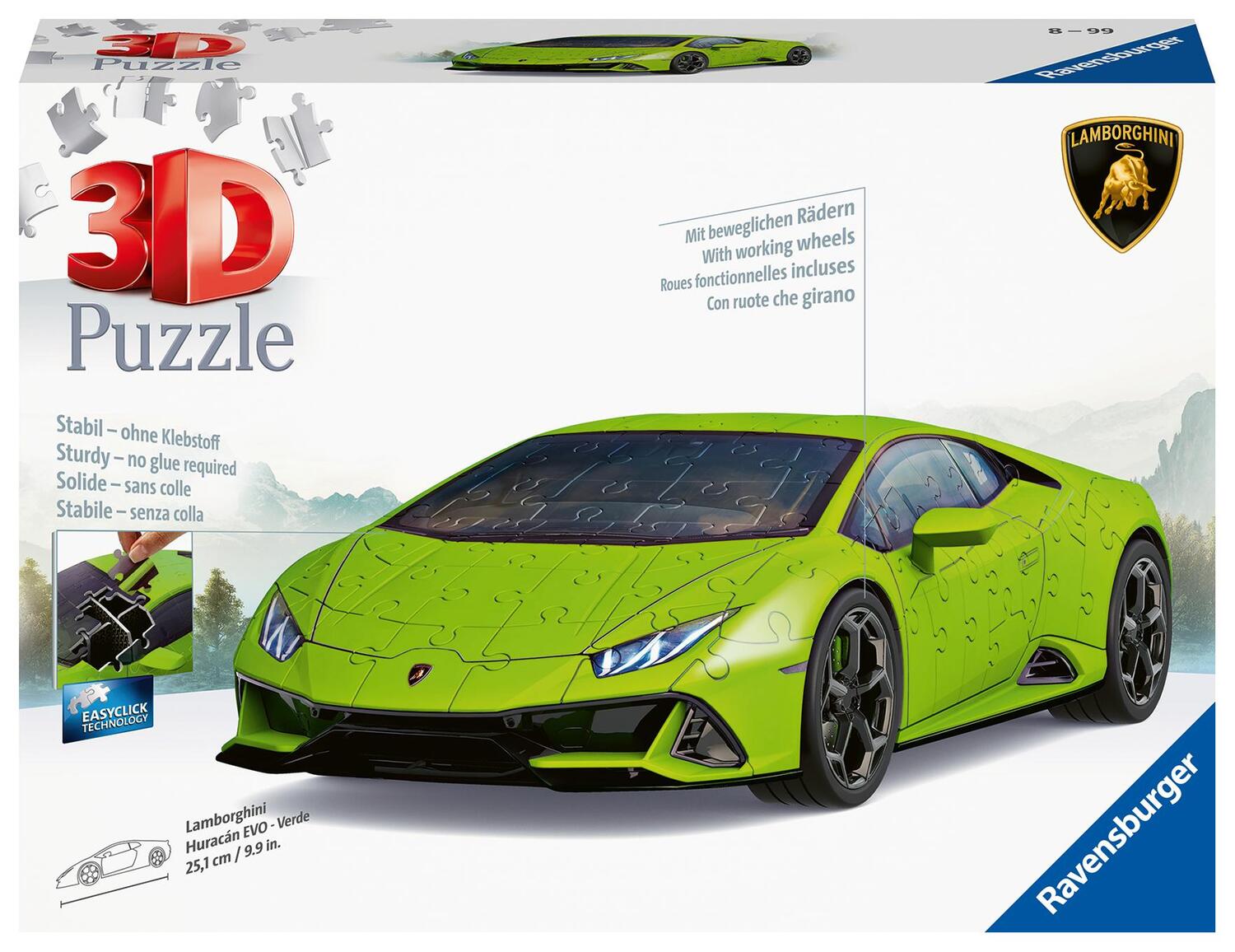 Cover: 4005556115594 | Ravensburger 3D Puzzle 11559 - Lamborghini Huracán EVO - Verde -...