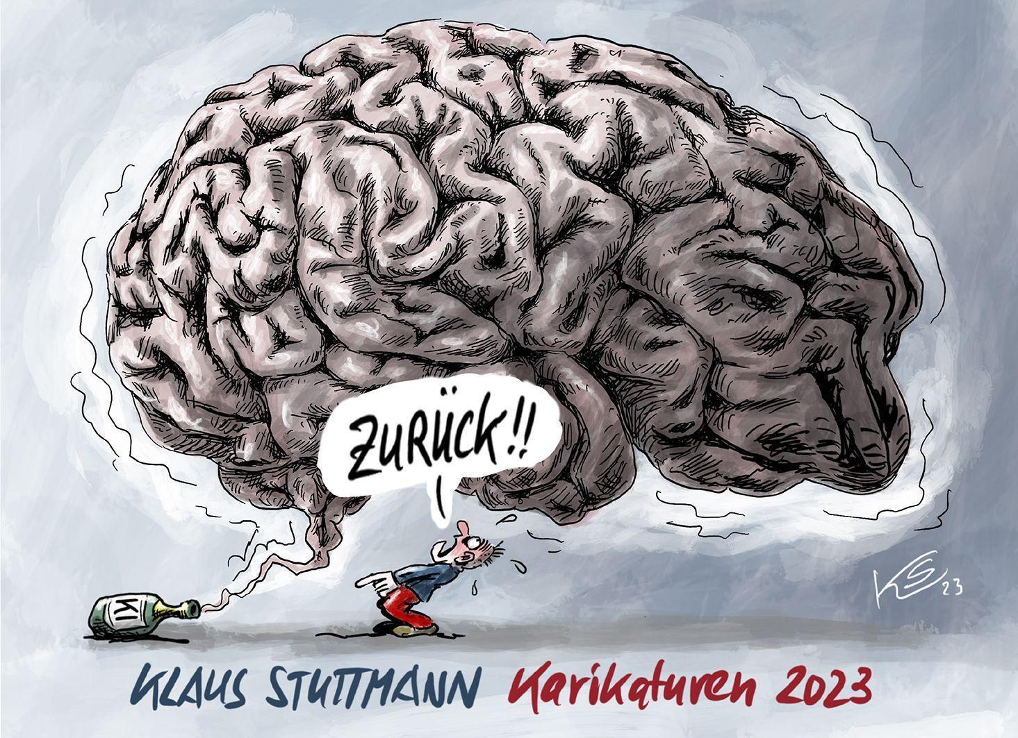 Cover: 9783946972747 | Zurück! - Stuttmann Karikaturen 2023 | Klaus Stuttmann | Taschenbuch