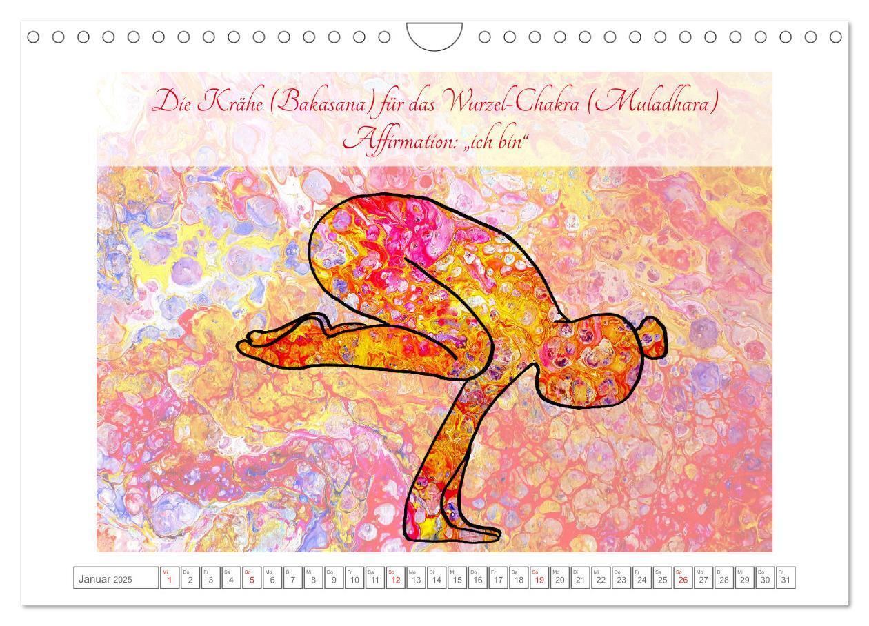 Bild: 9783435118137 | Chakren Yoga (Wandkalender 2025 DIN A4 quer), CALVENDO Monatskalender