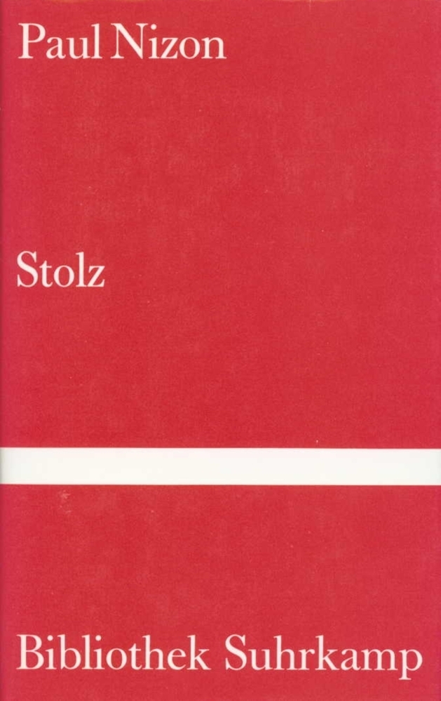 Cover: 9783518016176 | Stolz | Roman | Paul Nizon | Buch | Suhrkamp | EAN 9783518016176