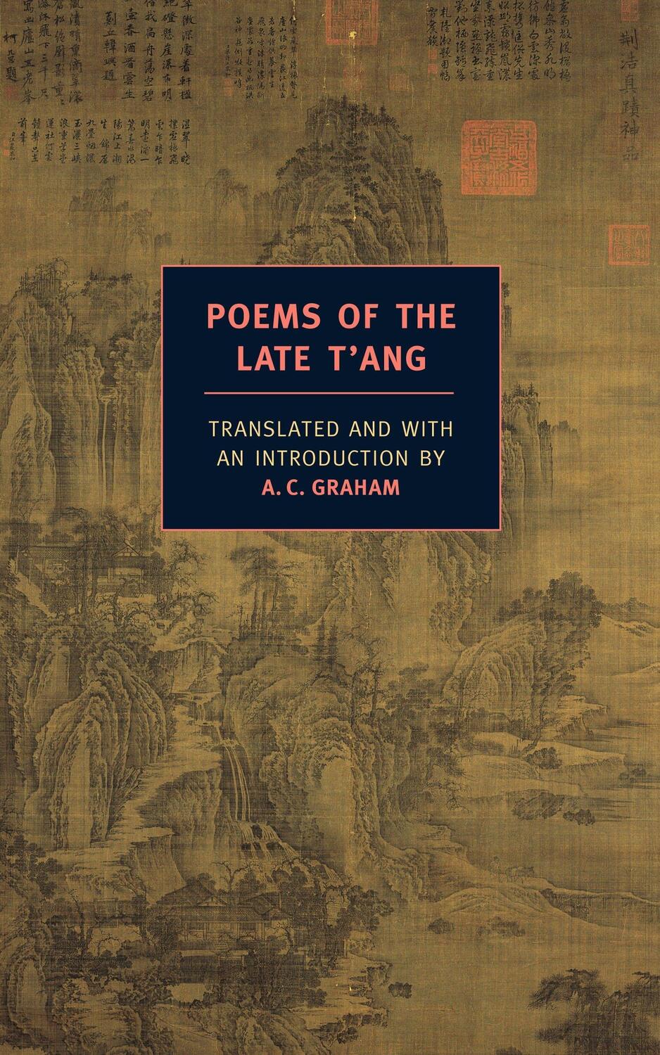 Cover: 9781590172575 | Poems Of The Late T'ang | A. C. Graham | Taschenbuch | Englisch | 2008