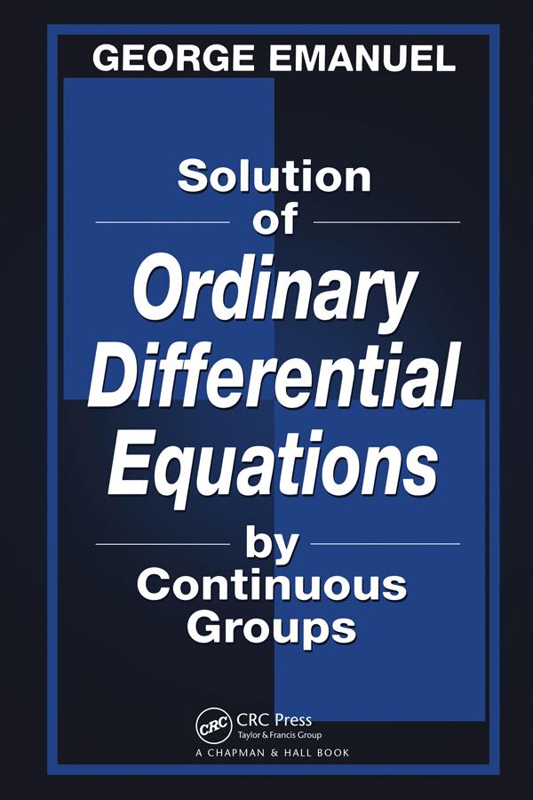 Cover: 9780367397876 | Solution of Ordinary Differential Equations by Continuous Groups