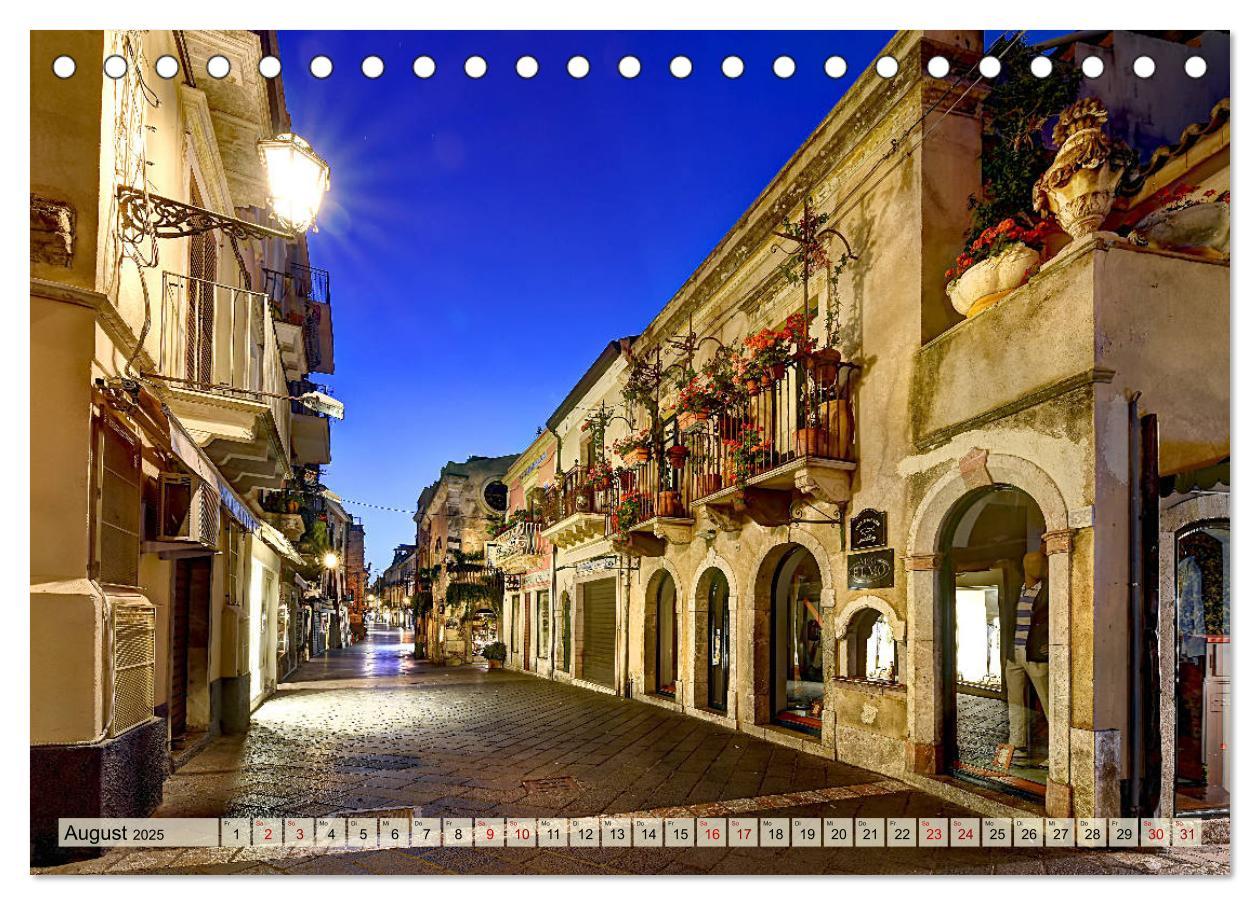 Bild: 9783435276530 | Taormina zur blauen Stunde (Tischkalender 2025 DIN A5 quer),...