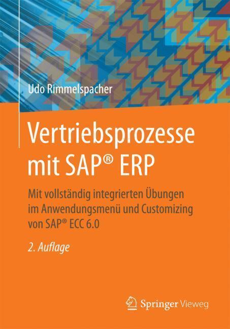Cover: 9783658188566 | Vertriebsprozesse mit SAP® ERP | Udo Rimmelspacher | Taschenbuch