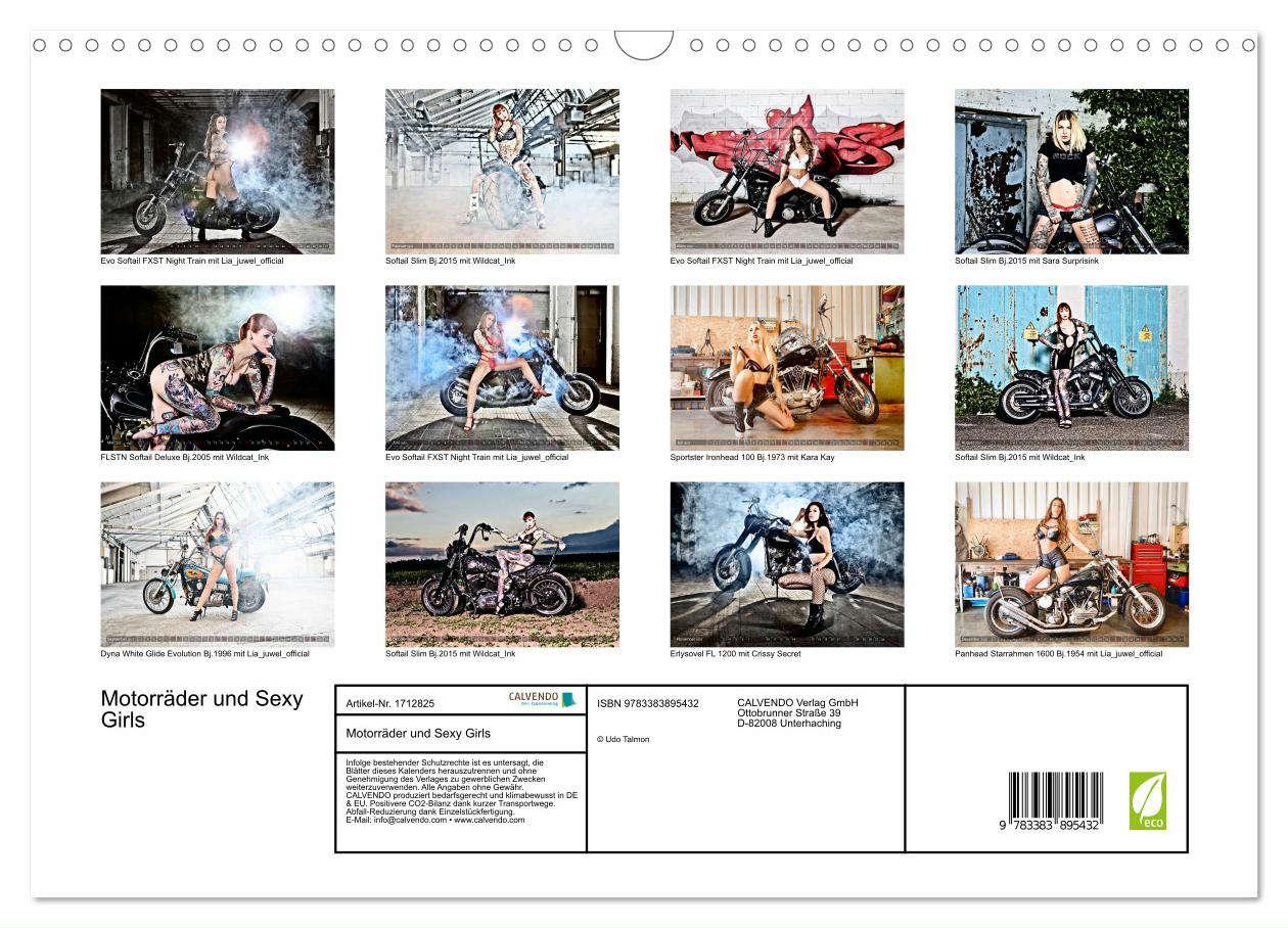 Bild: 9783383895432 | Motorräder und Sexy Girls (Wandkalender 2025 DIN A3 quer), CALVENDO...