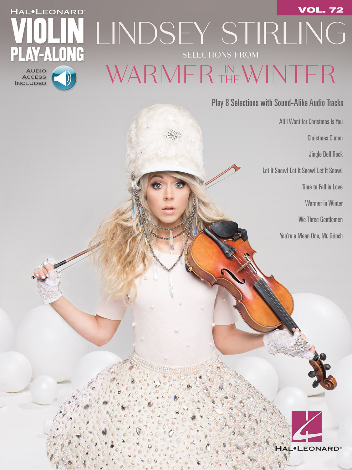 Cover: 888680722180 | Selections from Warmer in the Winter | Violin Play-Along Volume 72