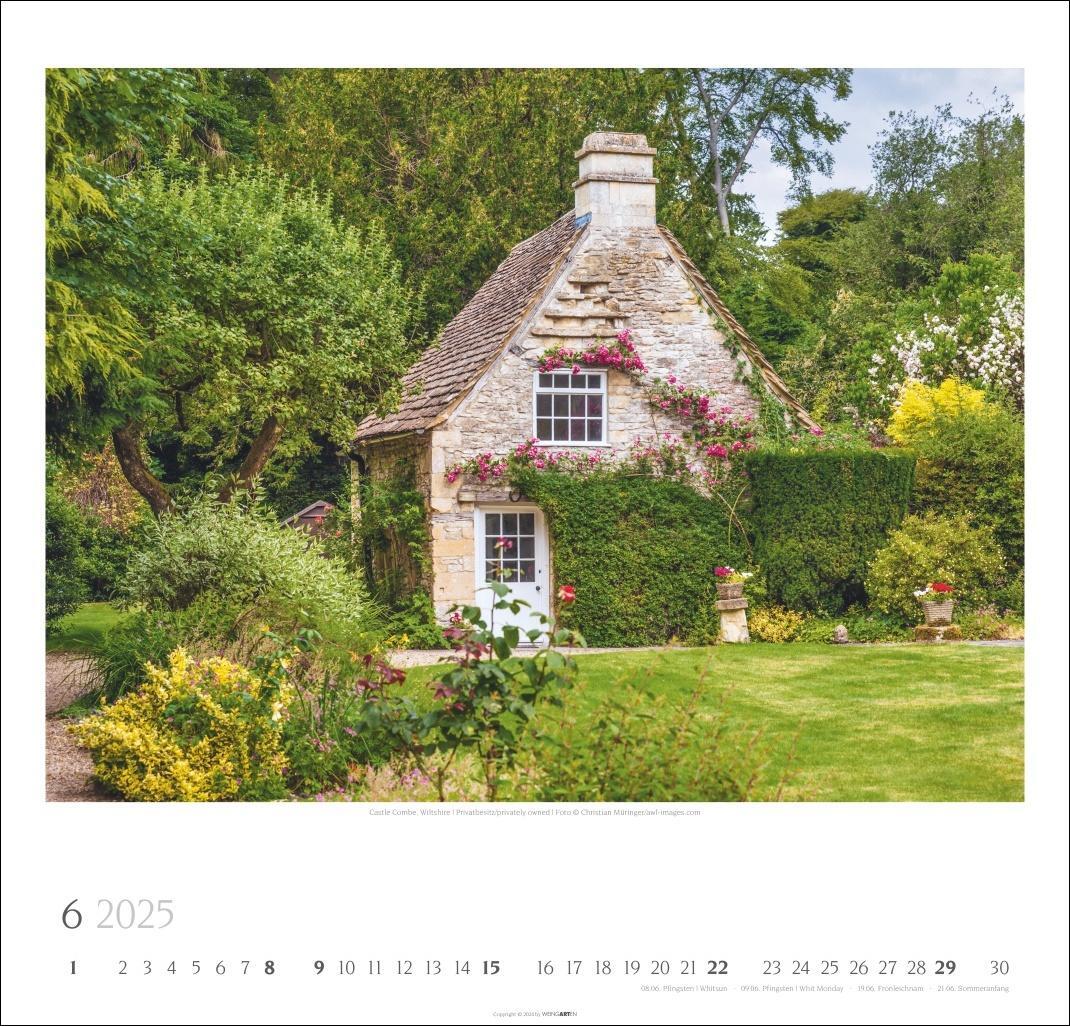 Bild: 9783839900291 | Englische Parks &amp; Cottages Kalender 2025 | Kalender | Spiralbindung
