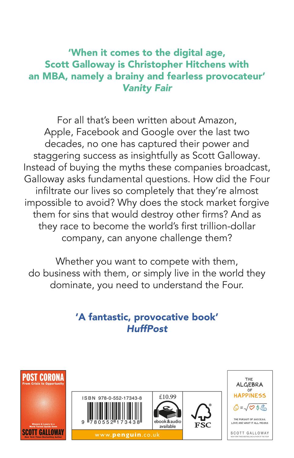 Rückseite: 9780552173438 | The Four | The Hidden DNA of Amazon, Apple, Facebook and Google | Buch