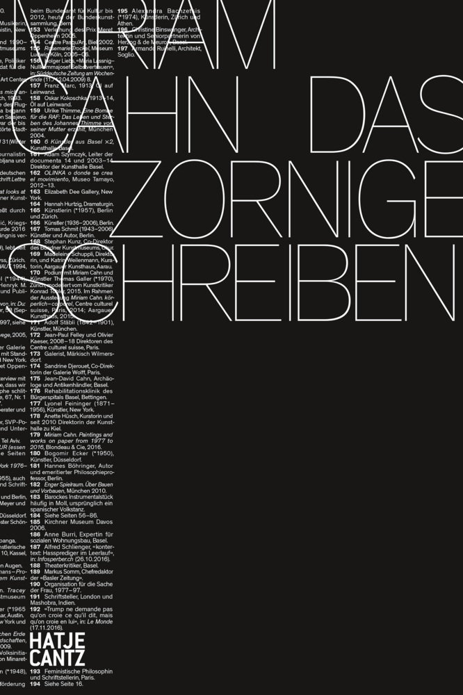 Cover: 9783775744911 | Miriam Cahn | Miriam Cahn | Taschenbuch | 298 S. | Deutsch | 2019