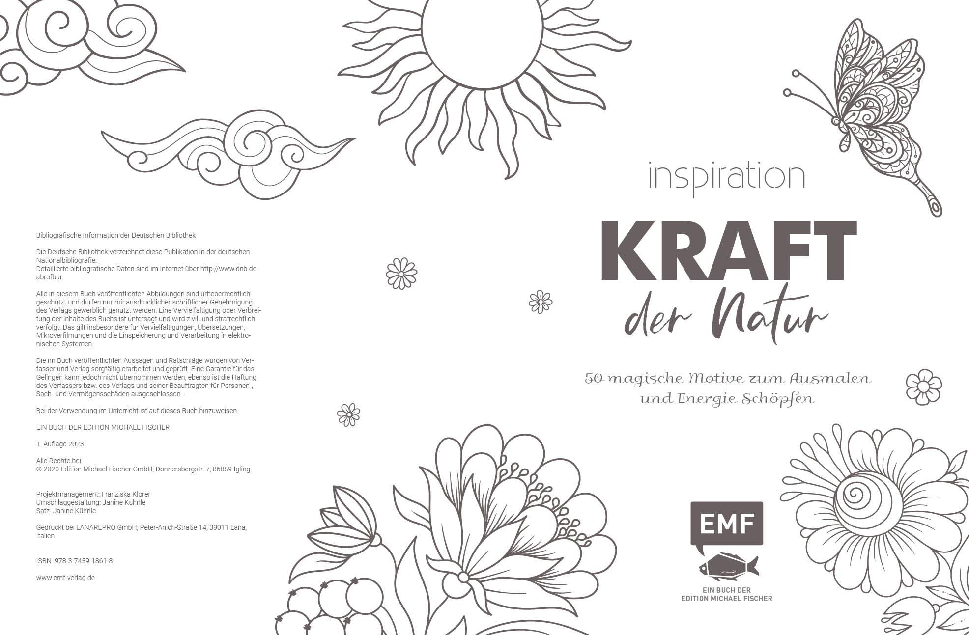 Bild: 9783745918618 | Inspiration Kraft der Natur - 50 magische Motive zum Ausmalen und...