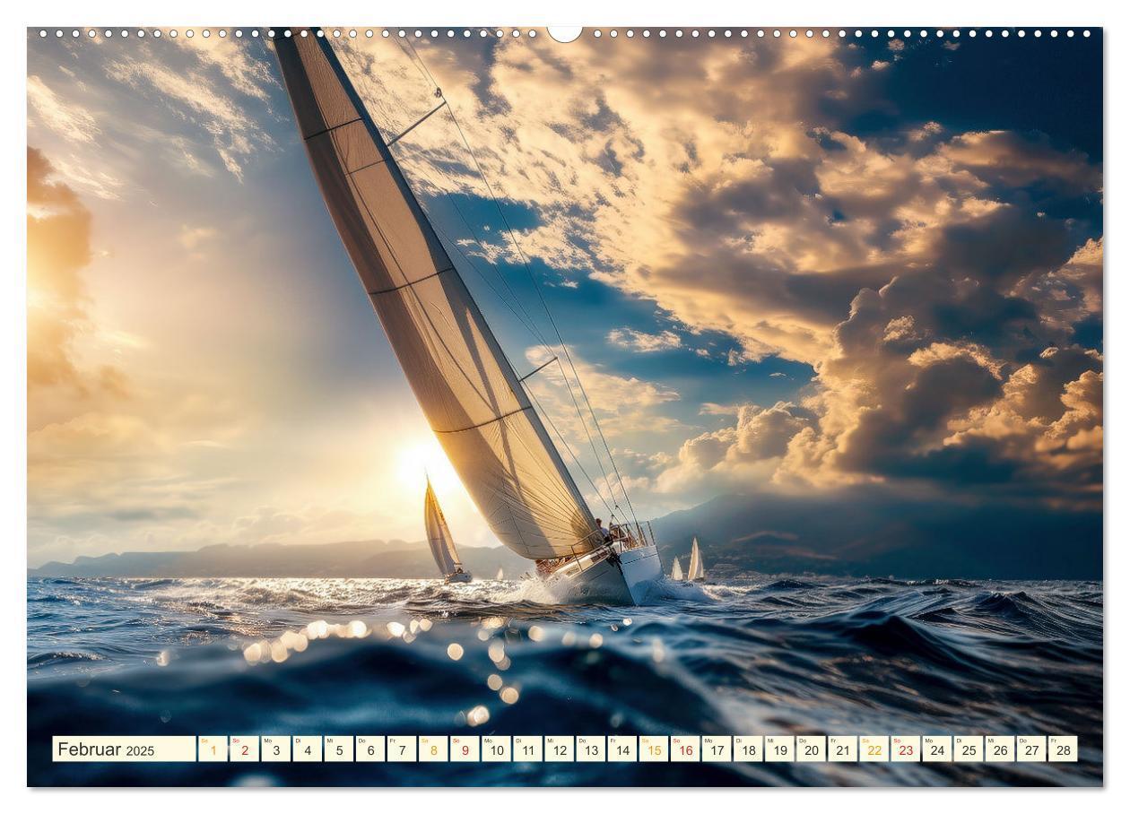 Bild: 9783383779619 | Segeln - schöne Momente (Wandkalender 2025 DIN A2 quer), CALVENDO...