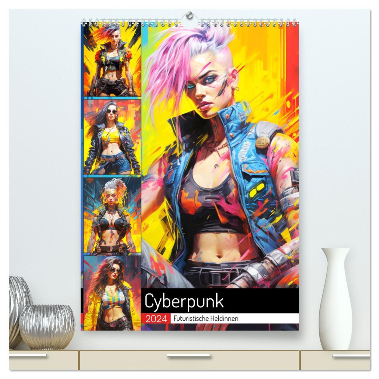 Cover: 9783383667640 | Cyberpunk. Futuristische Heldinnen (hochwertiger Premium...