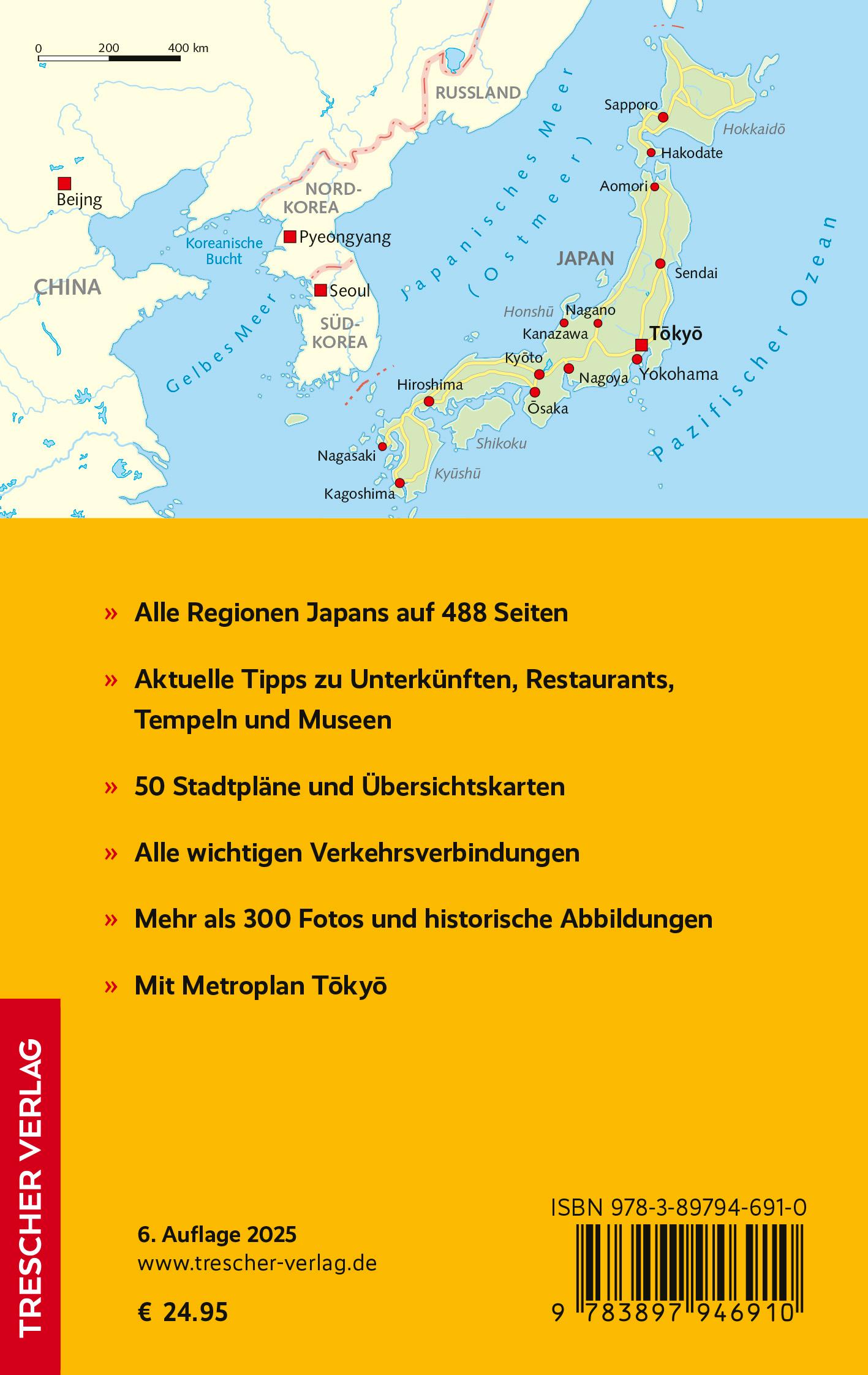 Rückseite: 9783897946910 | TRESCHER Reiseführer Japan | Natascha Thoma (u. a.) | Taschenbuch